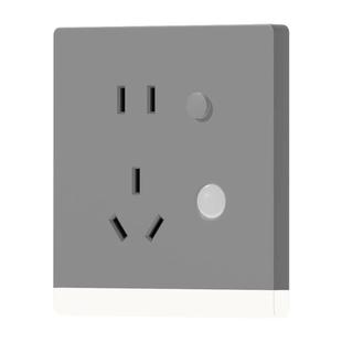 五孔插座86型嵌入式人体感应地脚灯带暗装楼梯过道床头led小夜灯