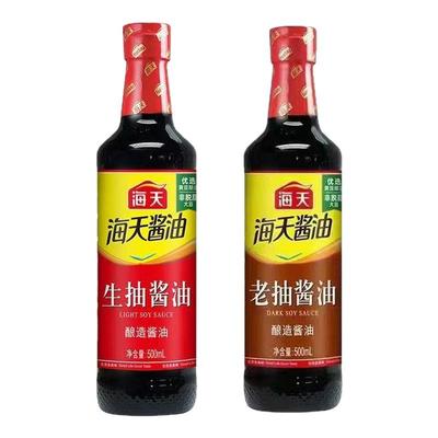 生抽老抽料酒蚝油组合