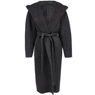 Vero Moda毛呢大衣2025秋冬新款含羊毛桑蚕丝牦牛绒老钱风双面呢