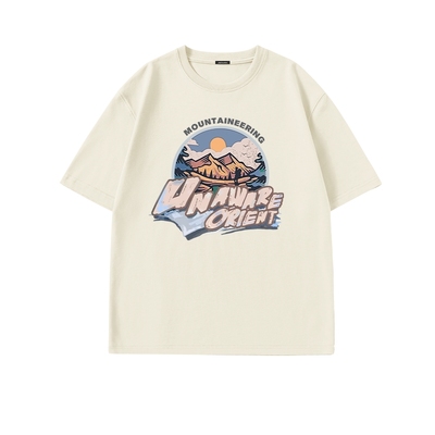 真维斯美式复古宽松短袖T恤男潮