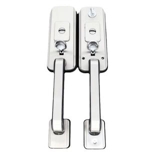 罗普斯金铝合金大门锁不锈钢大门双开门锁老式按压门锁农村大门锁