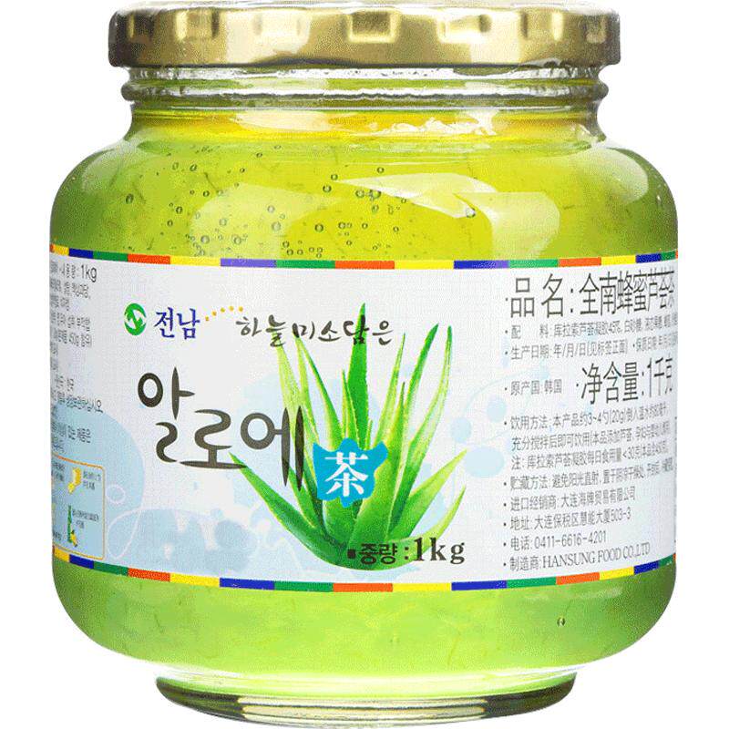 韩国全南蜂蜜芦荟茶1kg