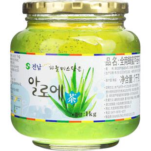 韩国原装进口全南蜂蜜芦荟茶1kg 泡水喝的饮品水果茶果味茶冲饮