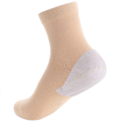 防脚裂棉袜女足跟防裂袜防脚跟裂男中筒老人厚防干裂女纯色棉袜子