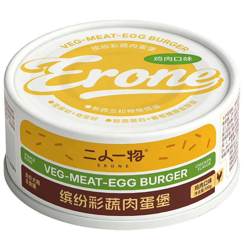 二人一物主食肉蛋堡狗罐头6/24罐