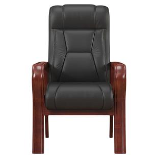 奈高（NAIGAO）实木办公会议椅老板椅子家用真皮带扶手舒适久坐