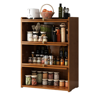 厨房调料置物架厨房台面多功能盐酱油瓶罐调味料收纳用品架子防尘