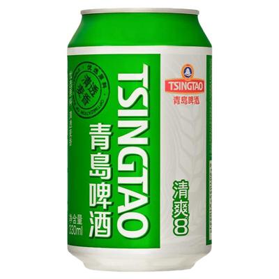 青岛啤酒清爽330ml*24听罐包邮