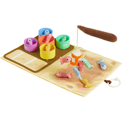 曼龙布艺无磁无电钓鱼玩具1-3岁