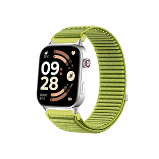 适用于红米watch手表6表带redmiwatch5/4尼龙回环魔术贴腕带小米手环9/8Pro编织透气替换带男女运动智能配件