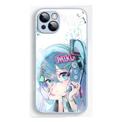 适用vivoiqoo玻璃手机壳初音未来