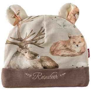 [驯鹿部落]aqpa爱帕婴儿帽子夏季薄款新生儿宝宝胎帽护卤门帽防风