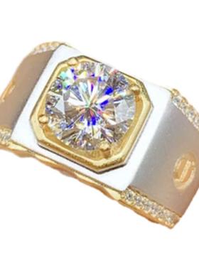 S925纯银戒指空托男款