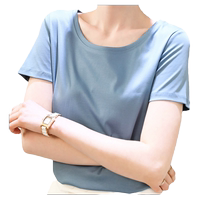 圓領(lǐng)短袖t恤女2025夏季純棉體恤