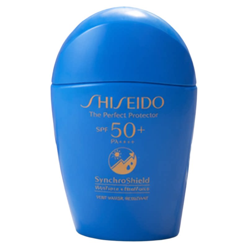 日本资生堂新艳阳防晒霜防水防汗蓝胖子50ml国际版军训原装进口
