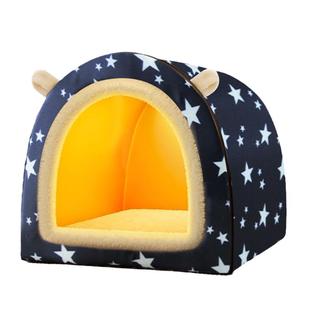 封闭式狗窝冬季保暖安全感狗房子冬天狗屋大型犬狗床宠物睡觉用品