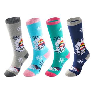 儿童滑雪袜男女童保暖专业运动户外防寒加厚冬季雪地长筒袜暖脚