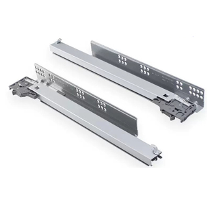 DTC东泰隐藏阻尼滑轨SS80三节托底轨导轨全拉出抽屉缓冲轨道ss10