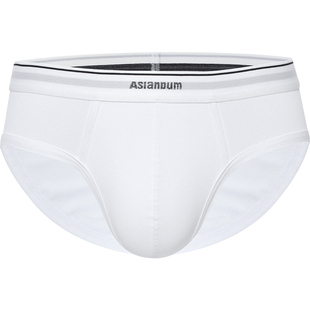 经典款男士低腰三角裤 双层立体囊袋 舒适透气棉 网眼冰丝 螺纹棉