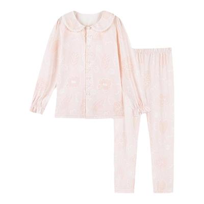 英氏女童睡衣公主风纯棉家居服秋