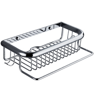 全铜浴室置物架卫生间淋浴房转角架三角收纳网篮挂架壁挂式置物篮