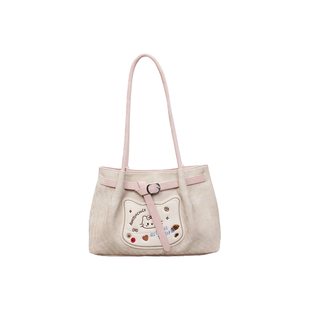 艾米兔女包2026新款休闲日常通勤百搭文艺质感洋气小众单肩托特包