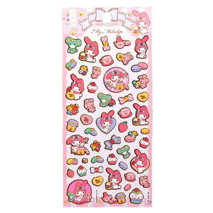 美乐蒂Melody烫金手账贴画stickers日记相册儿童成长档案装饰贴纸
