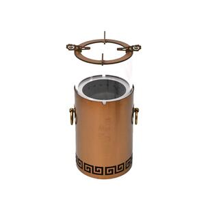 荒野猎人气化炉户外露营围炉煮茶火箭炉烧水焚柴篝火观火焰酒精炉