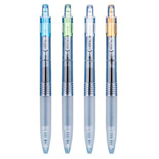 乐派宇航员自勉刷题笔按动中性笔小学生用速干顺滑ST黑色水笔自勉笔芯有图案高颜值ins圆珠笔考试专用签字笔