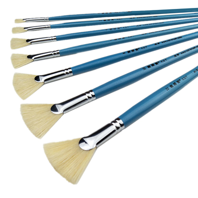 榭得堂谢得堂猪鬃硬毛鱼尾扇形笔