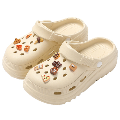 洞洞鞋女款夏季2025新款外穿防滑防臭eva踩屎感沙滩包头半凉拖鞋