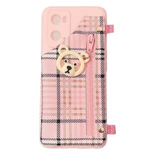 卡通小熊适用OPPOA58X手机壳A57/A97斜挎背绳子Reno15/14pro创意零钱包A6i/A2x/A9/A72防摔硅胶软壳K13保护套
