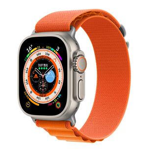 适用iwatch10表带苹果手表se高山野径回环式applewatch ultra表带9尼龙运动41男女40海洋硅胶8新款45/44/49MM