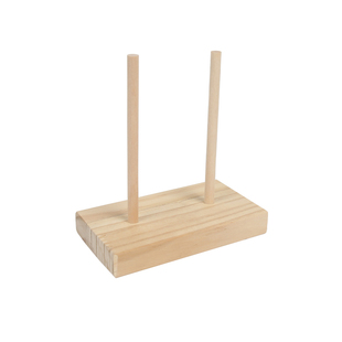 diy戳绣毛线放置轴线梭芯收纳架子 木质桌面法式刺绣串珠线工具架