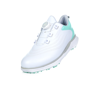 高尔夫球男女儿童球鞋防水防滑固定鞋钉透气旋钮鞋带白色运动鞋子