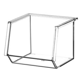 亚克力可叠加置物架透明迷你镜柜收纳盒桌面化妆品口红面霜整理盒