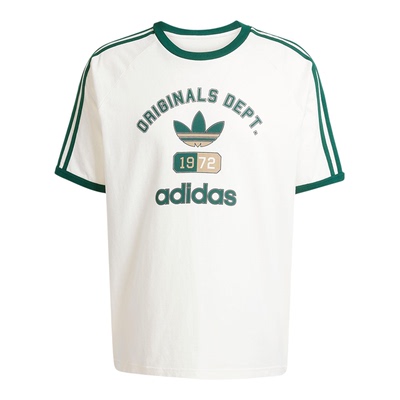 Adidas/阿迪达斯正品2025夏季三叶草男士复古短袖T恤KD6266