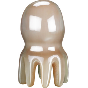 牛角梳子正品八爪按摩头疗专用圆筒刮痧器洗头部经络梳头皮女便携