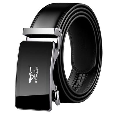 七匹狼真皮皮带自动扣时尚百搭