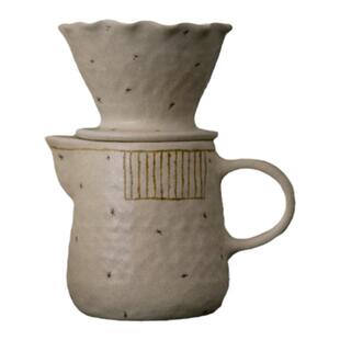 【月器】日本陶艺家吉田千穗粗陶小众风咖啡杯手冲滤杯滤壶茶杯