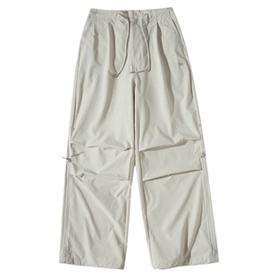 NOTHOMME户外登山徒步吸湿速干可调节休闲长裤宽松纯色伞兵裤