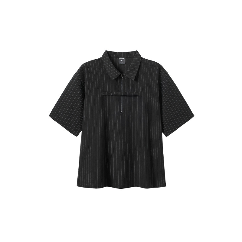 GEEEKPANDA夏季短袖条纹POLO