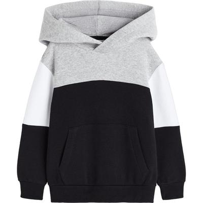 HM童装男童卫衣夏季舒适柔软长袖配袋鼠袋连帽衫1095998