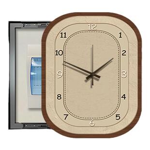 法式复古电表箱装饰画带时钟表中古风配电箱弱电箱电闸盒遮挡挂画