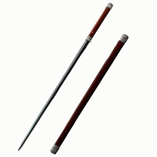 龙泉文玩细剑镜面高锰钢窄剑一体长款刀剑道具摆件冷兵器未开刃