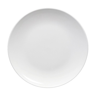纯白陶瓷盘平盘圆形菜盘家用酒店盘子西餐盘酒店摆盘餐具创意欧式