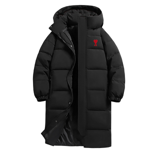 AMI加厚羽绒棉衣棉服男女款韩版宽松超长款过膝冬季情侣外套棉袄