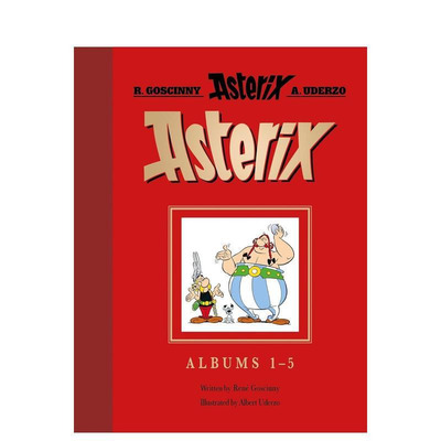 【预售】高卢英雄历险记礼物套装 1-5 Asterix: Asterix Gift Edition: Albums 1–5 高卢英雄传 超燃英雄漫画 英文正版进口书