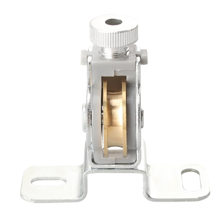 晾衣架顶轮晒衣架配件不锈钢滑轮维修升降手摇顶盖支架转向器定向