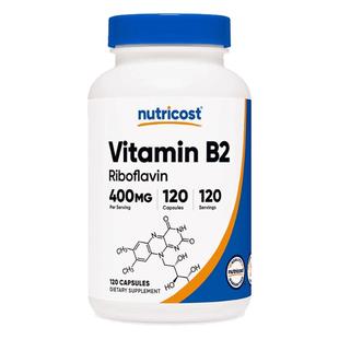 美国原装维生素B2大含量400mg核黄素Nutricost Vitamin B2